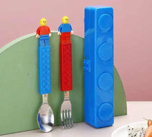 Load image into Gallery viewer, Block Cutlery Set with block case
