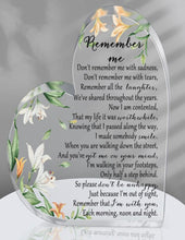 Load image into Gallery viewer, In remembrance plaque
