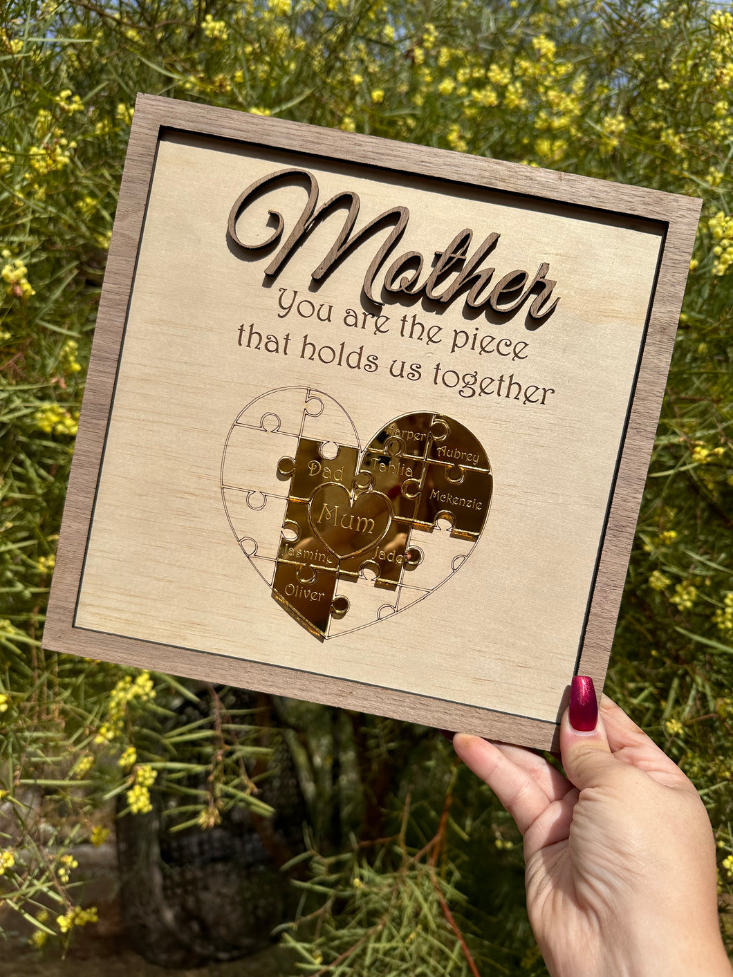 Mothers Day Puzzle Square Frame