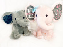 Load image into Gallery viewer, Elephant Gift - Birth Stats, bridal Party, christening
