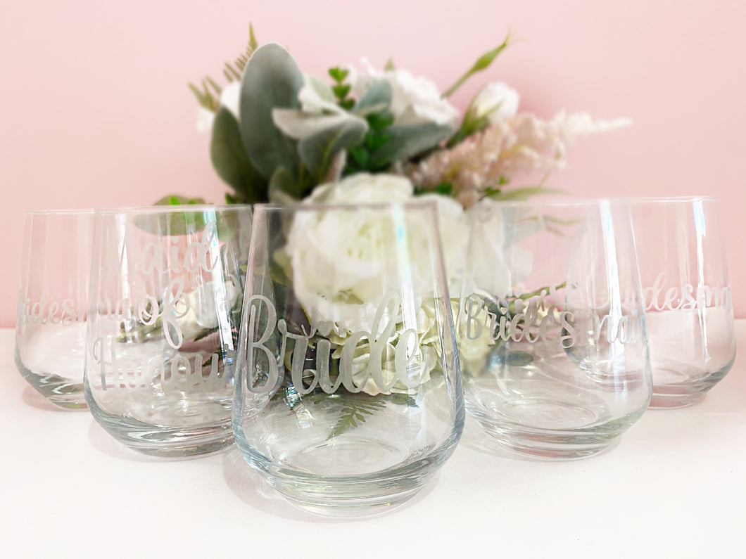 Etched Personalised Glasses