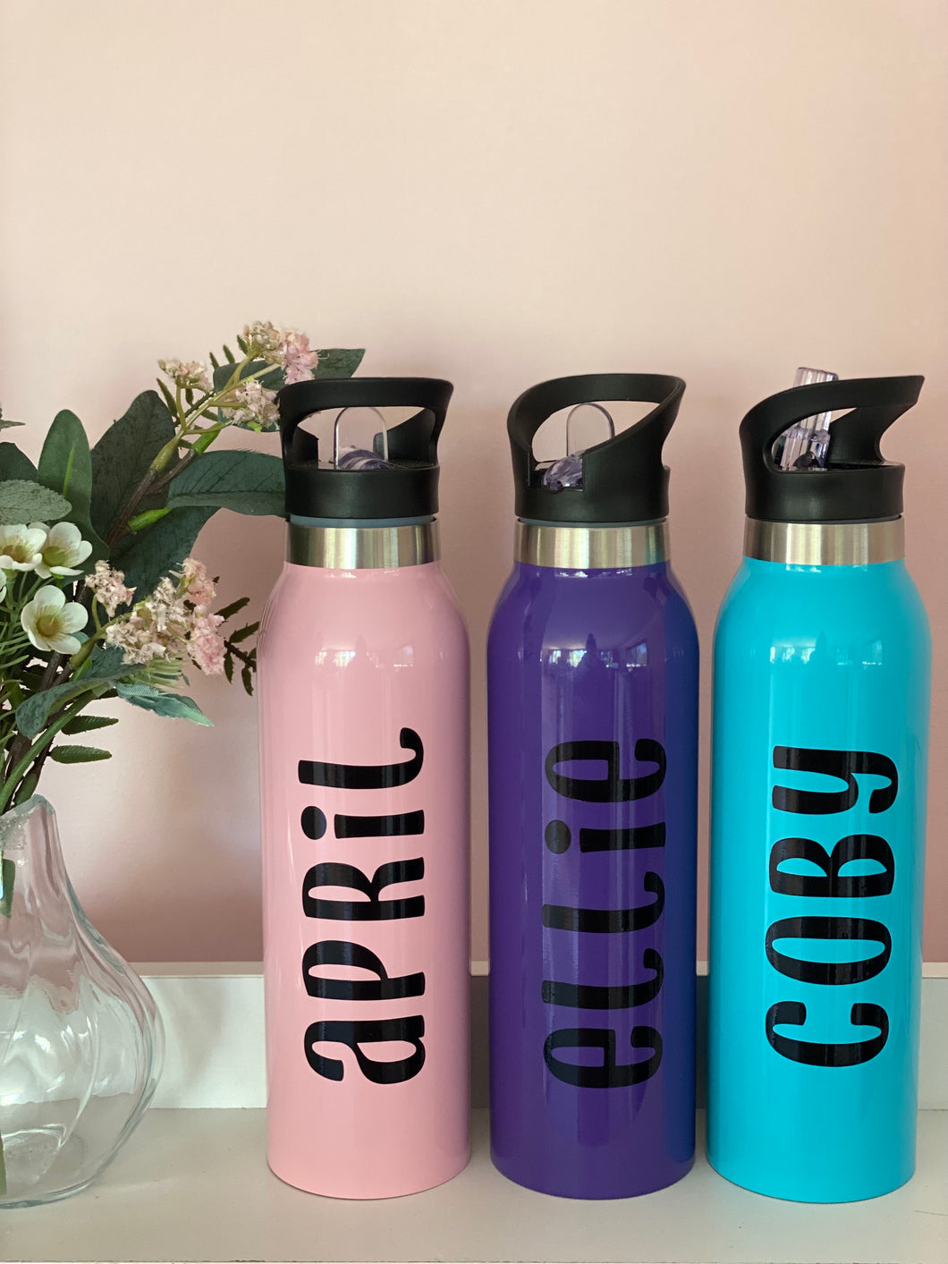 500ml Insulated Drink Bottle with Straw Spout